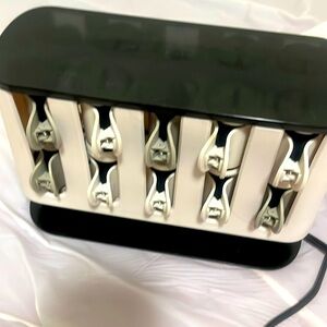 REMINGTON SHINE THERAPY Argan Oil Keratin Treated Hair Setters/Hot Rollers White